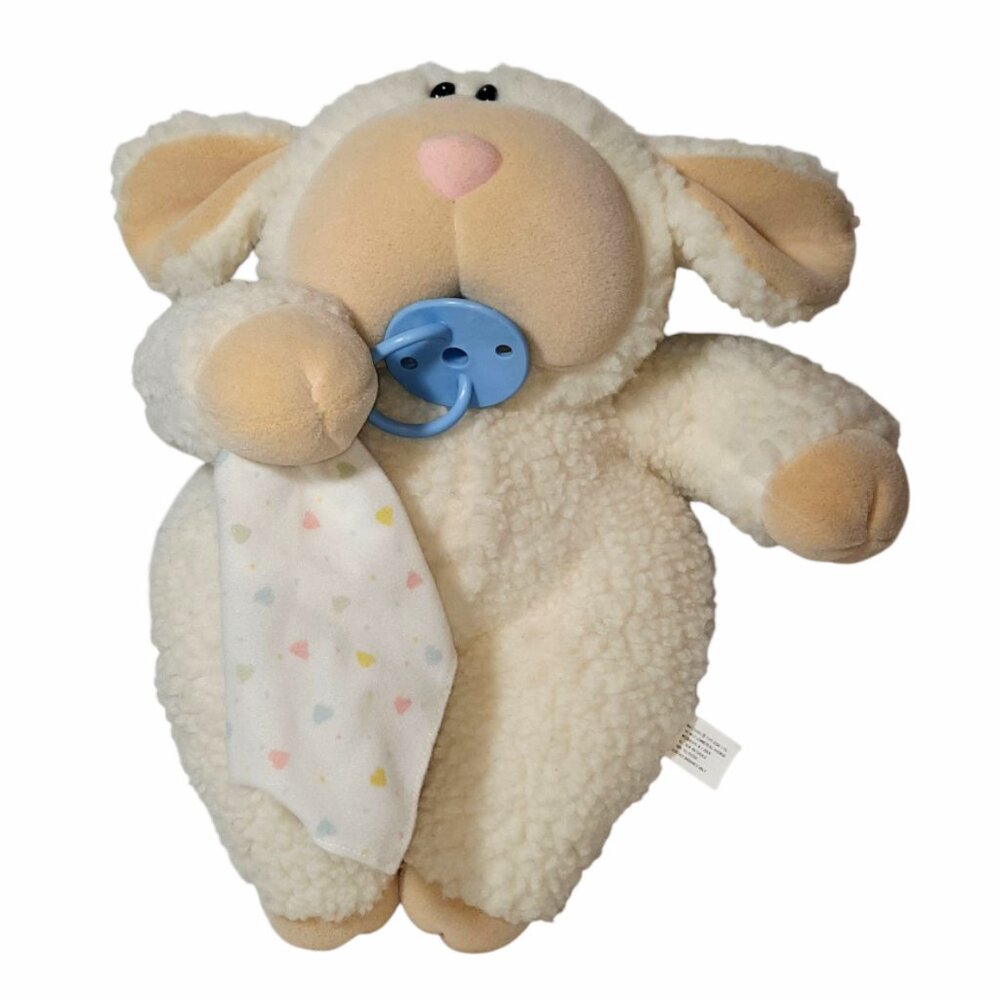 Vintage 1985 Matchbox Need a Littles Lamb Sheep Pacifier Bare Bottom Plush 13”